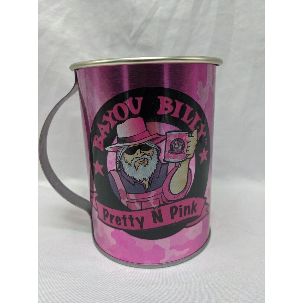 Bayou Billy Pretty N Pink 32oz Tin Mug